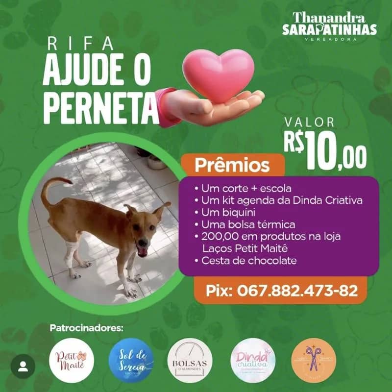 Imagem da campanha Ajude o perneta
