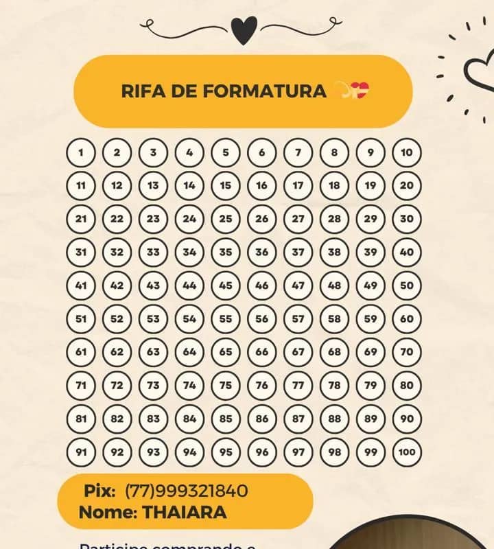 Imagem da campanha RIFA DE FORMATURA