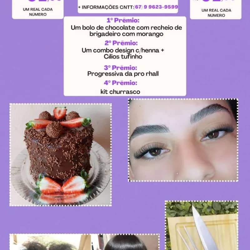 Imagem da campanha Rifa solidária Franciele franco