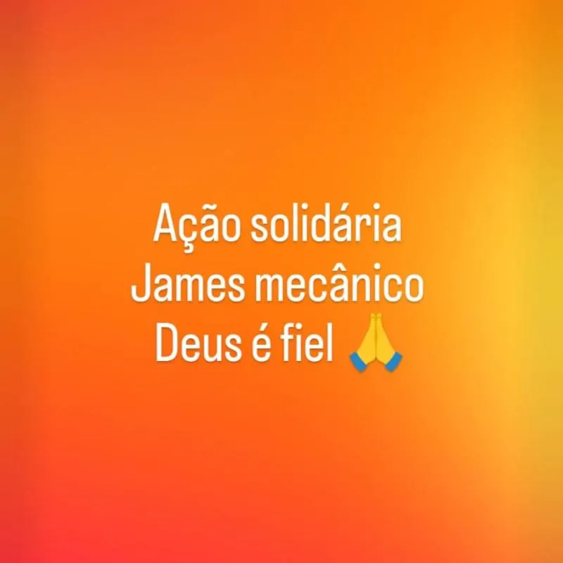 Imagem da campanha Ação solidária do mecânico
