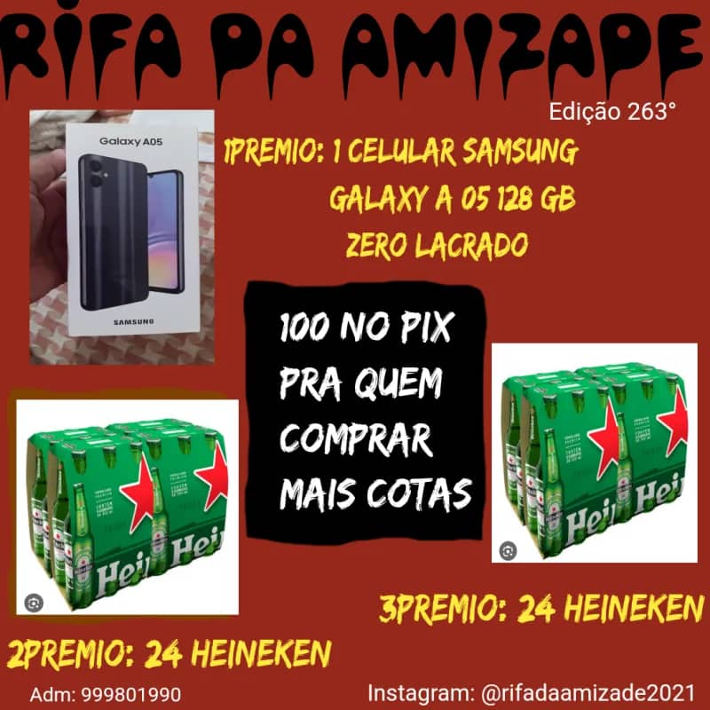 Imagem da campanha RIFA DA AMIZADE
