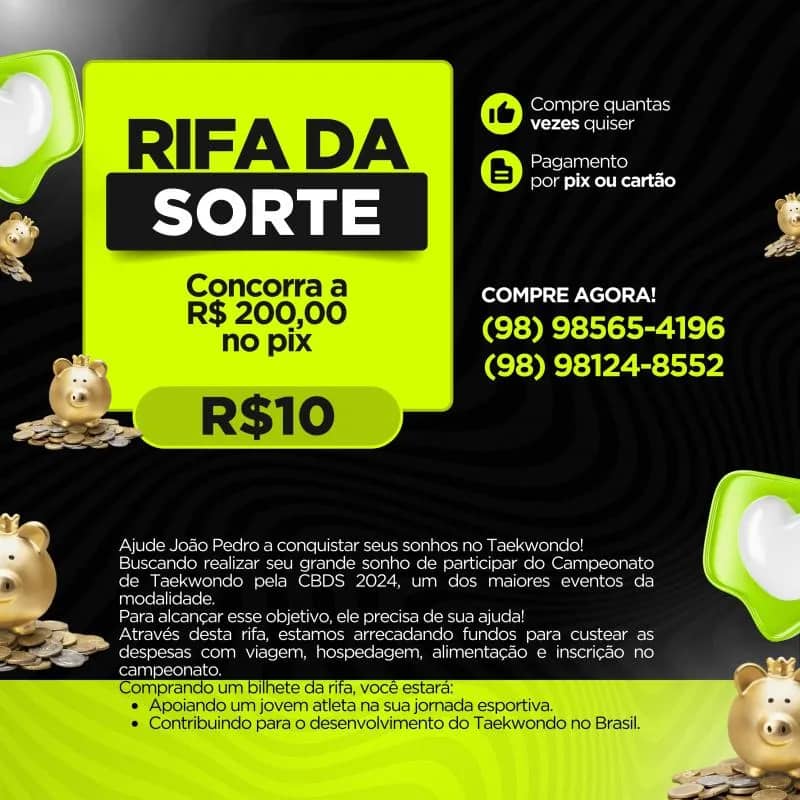 Imagem da campanha Ajude um Taekwondoca!