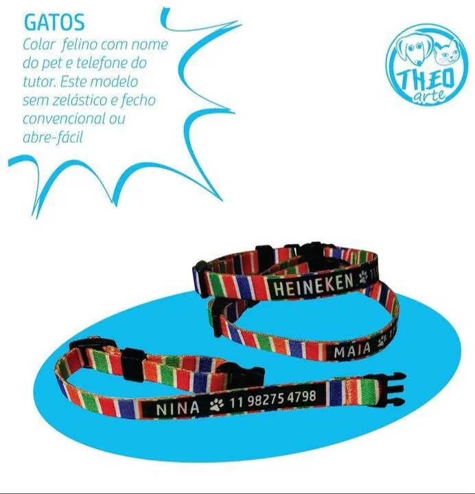 Imagem da campanha Resgatados Na Casinha: Coleira de gato