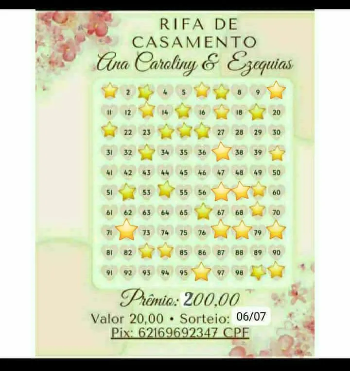 Imagem da campanha Prêmio 200 sorteio 06/07 casamento