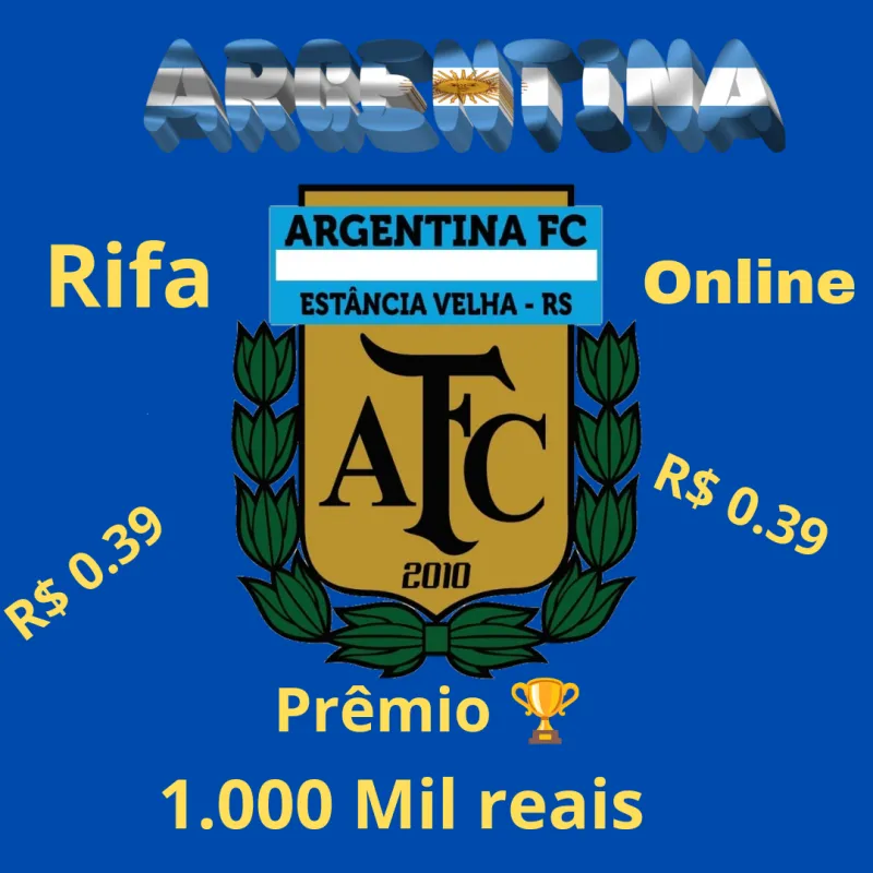Imagem da campanha Rifa online do Argentina F.C