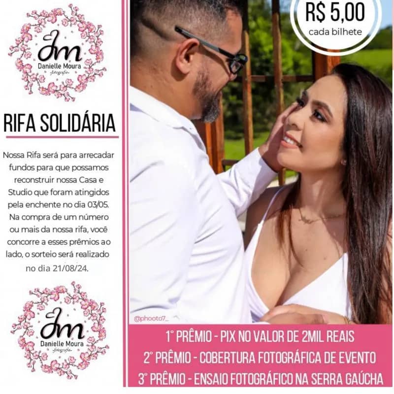 Imagem da campanha Rifa Solidária