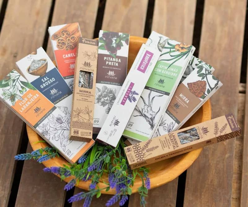 Imagem da campanha Cesta com 12 Incensos Naturais - Nirvana