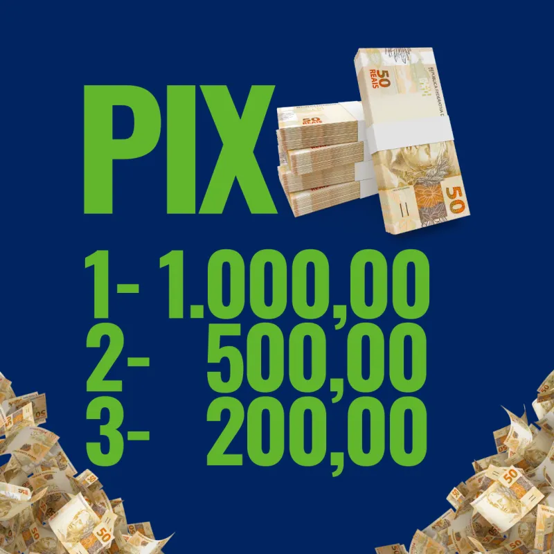 Imagem da campanha Pix da sorte