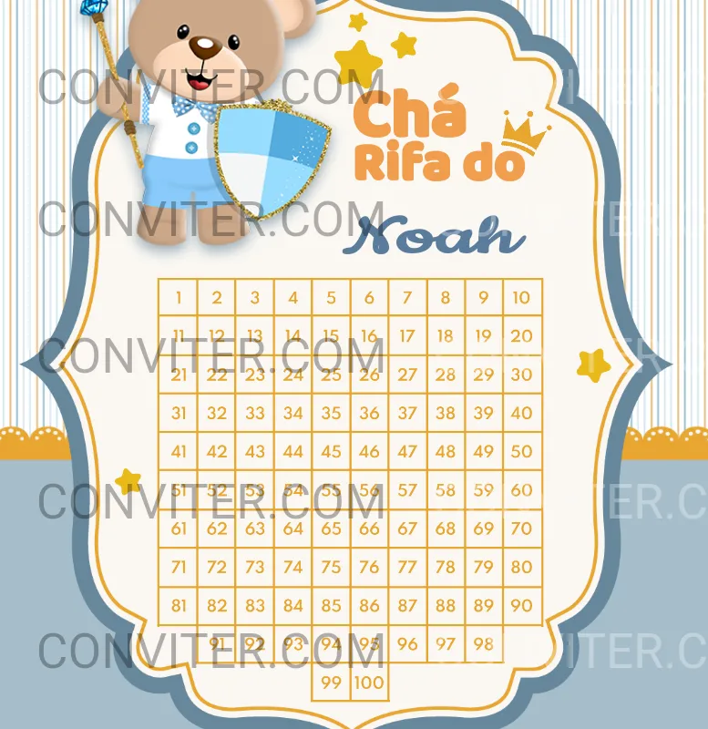 Imagem da campanha Cha rifa do Noah