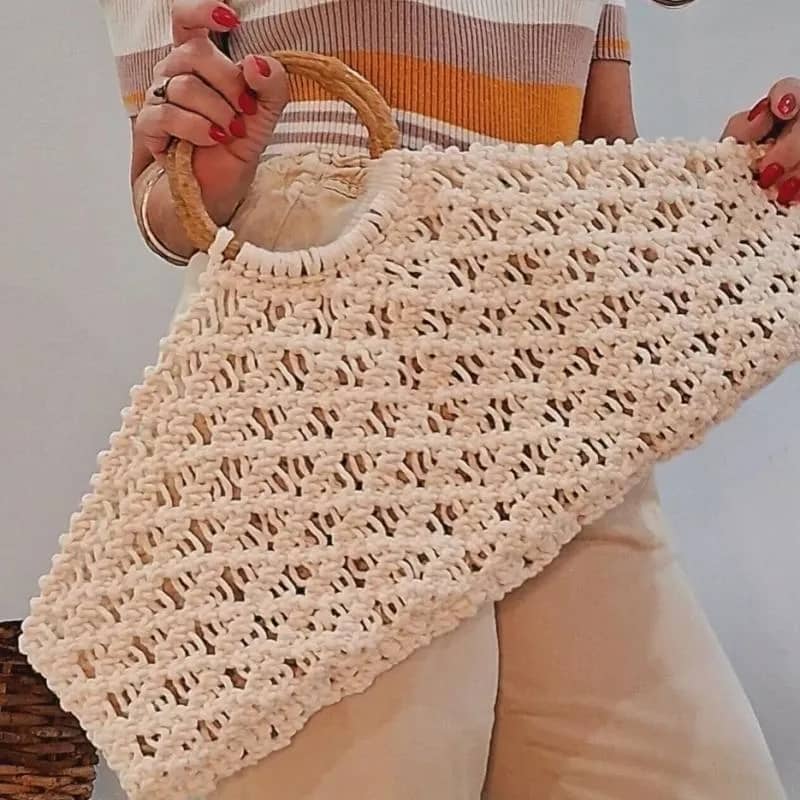 Imagem da campanha Bolsa estilosa de macrame