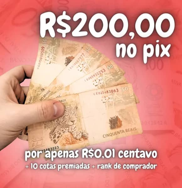 Imagem da campanha Primeira ação de R$200,00 e mais R$150,00 em prêmios