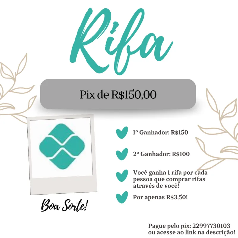 Imagem da campanha Rifa de Pix