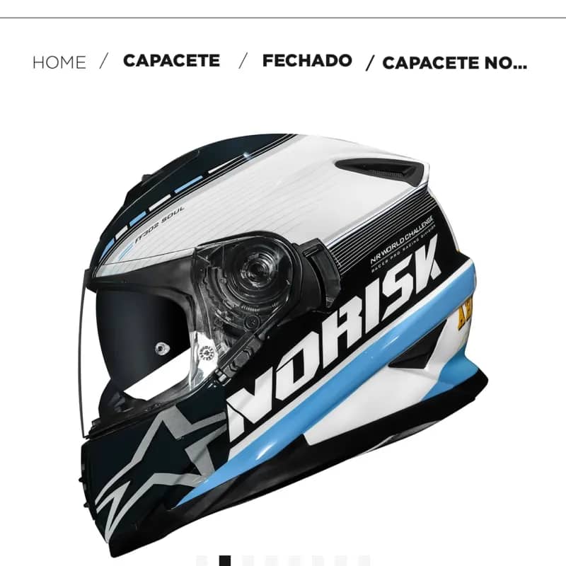 Imagem da campanha Capacete Norisk ou 600 no pix