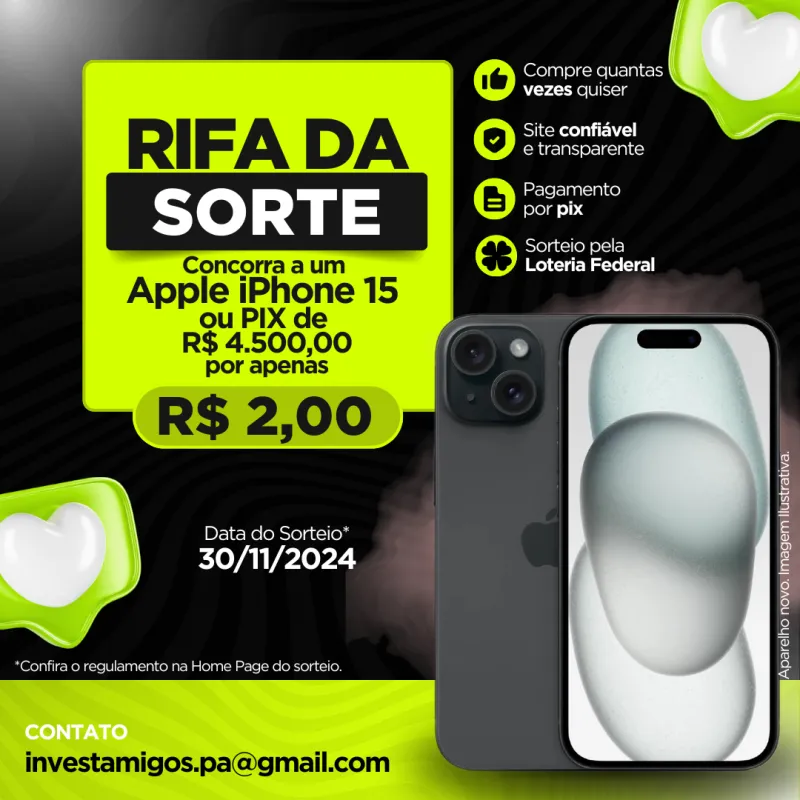 Imagem da campanha Sorteio entre Amigos!!!