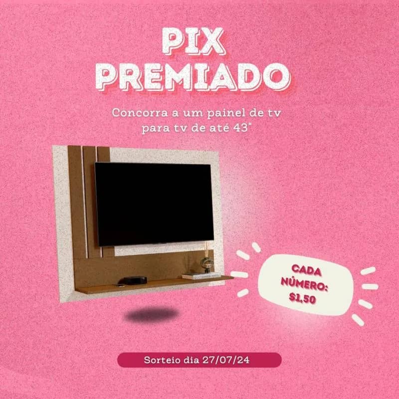 Imagem da campanha Sorteio Painel de TV