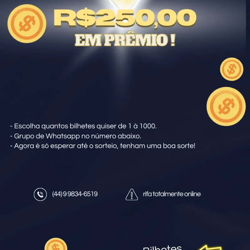 Imagem da campanha RIFA PREMIADA