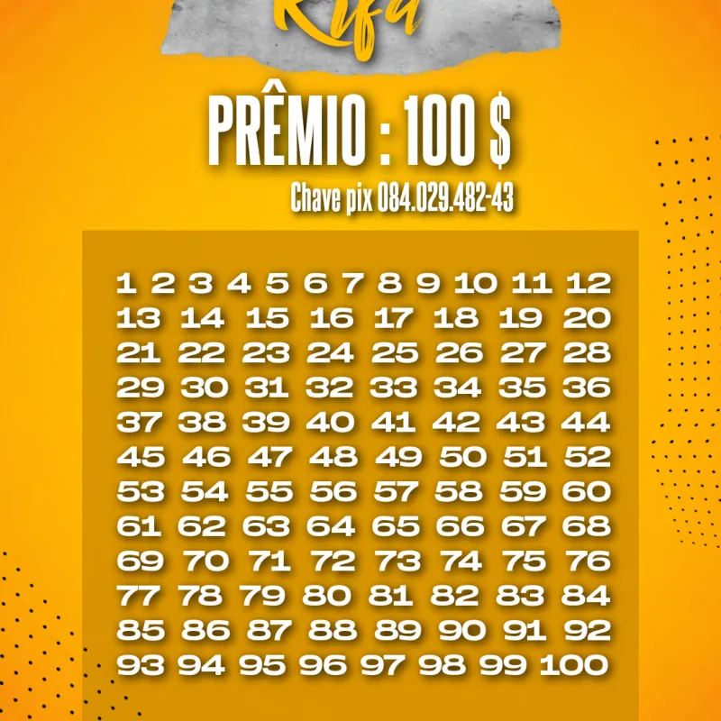 Imagem da campanha Rifa