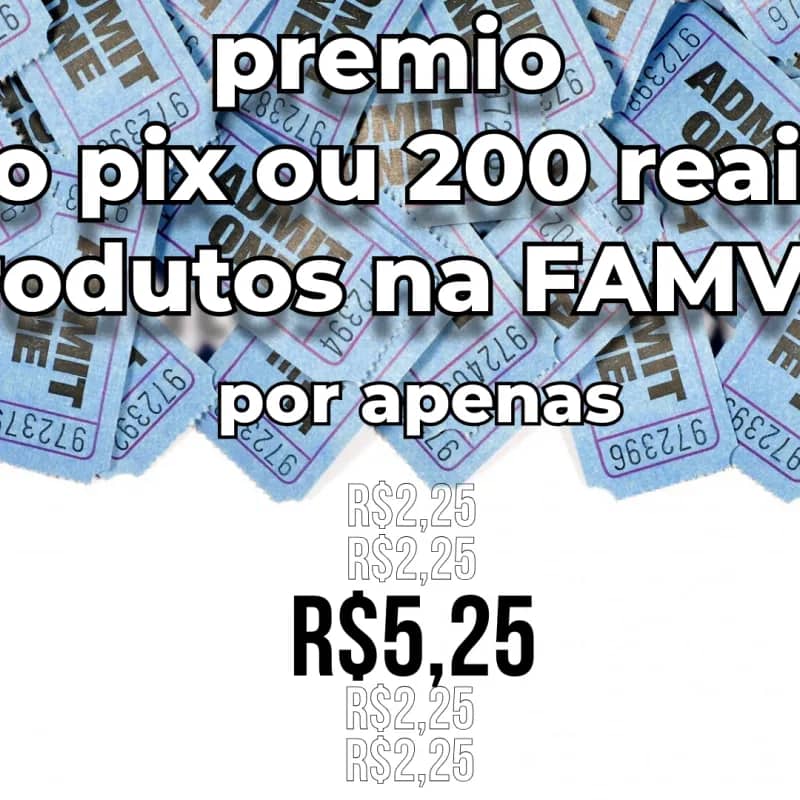Imagem da campanha famvk da sorte