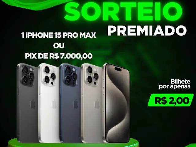 Imagem da campanha iPhone 15 PRÓ MAX