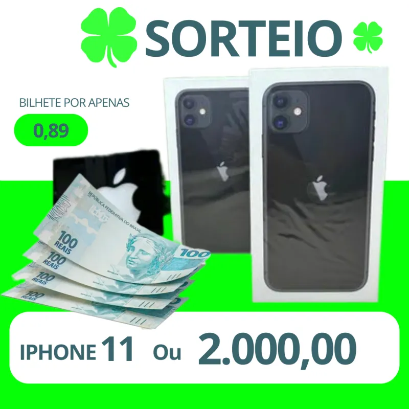 Imagem da campanha iPhone 11 ou 2k no Pix