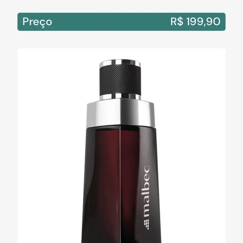 Imagem da campanha Rifa perfume masculino Malbec 100ml Boticário