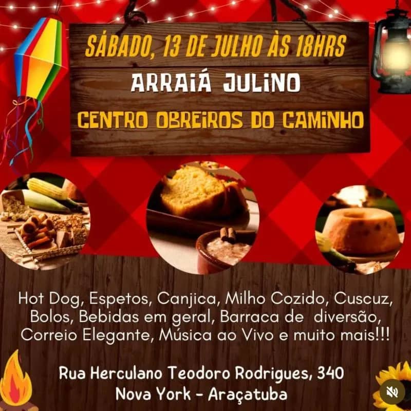 Imagem da campanha Festa junina