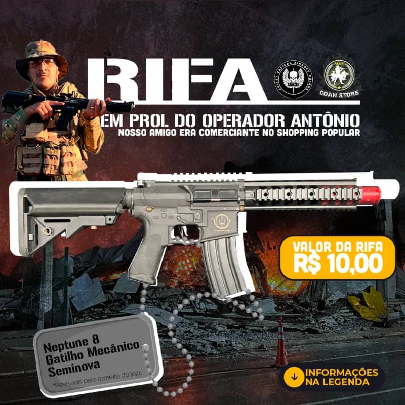 Imagem da campanha RIFA EM PROL DO OPERADOR ANTÔNIO