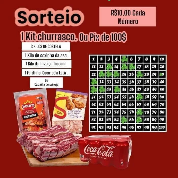 Imagem da campanha RIFA BENEFICENTE, EM PROL A EXAMES.