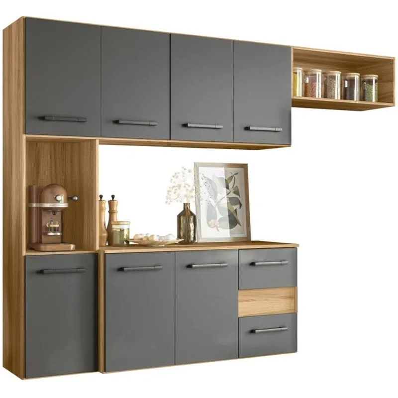 Imagem da campanha ARMÁRIO DE COZINHA COMPACTA SUSPENSA 7PTS 2 GAVETAS