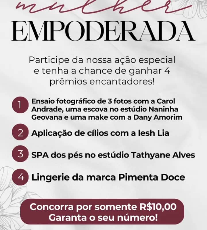 Imagem da campanha Ação Mulher Empoderada