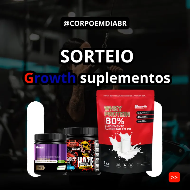 Imagem da campanha Rifa suplementos Growth