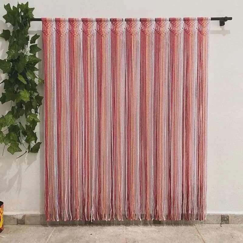 Imagem da campanha RIFA CORTINA ROSA EM MACRAME