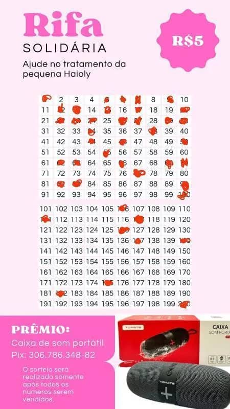 Imagem da campanha rifa