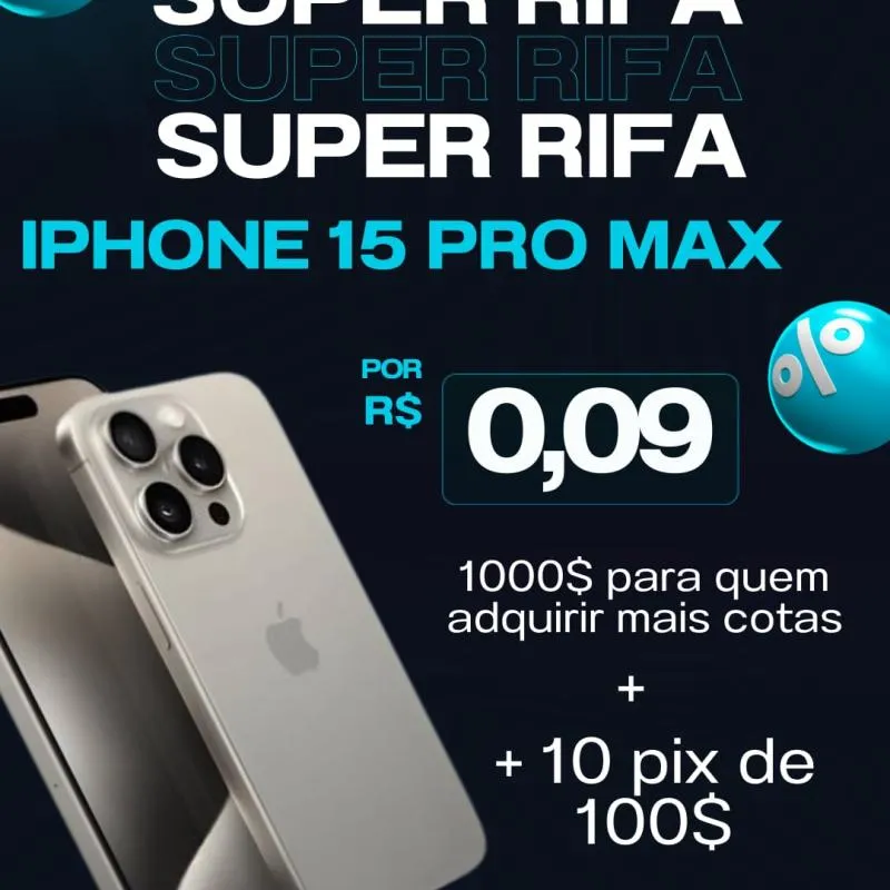 Imagem da campanha Ganhe IPHONE 15 PRO MAX