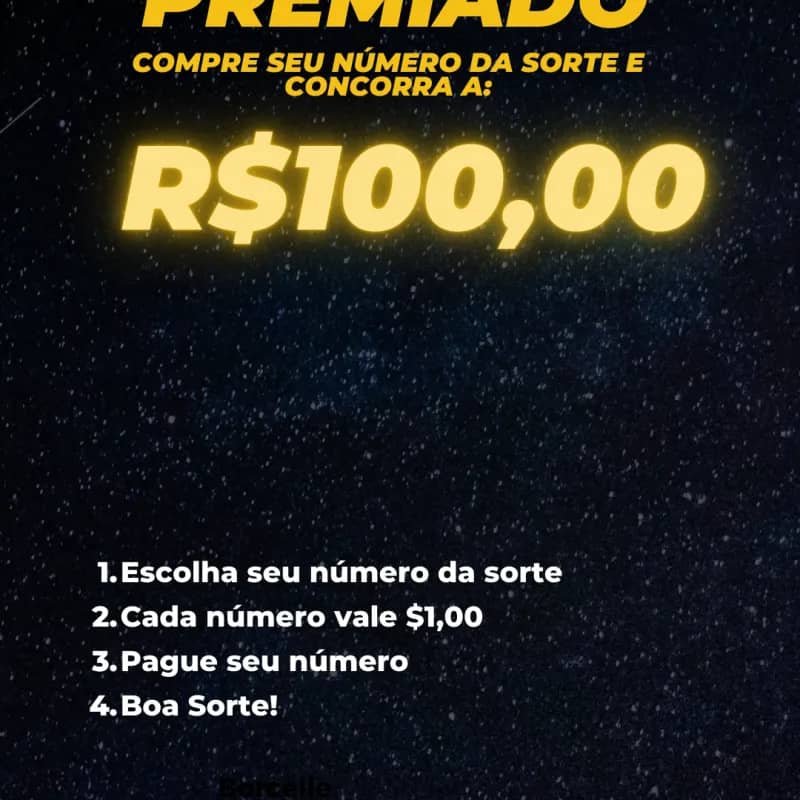 Imagem da campanha R$100,00 no seu Pix,topa?