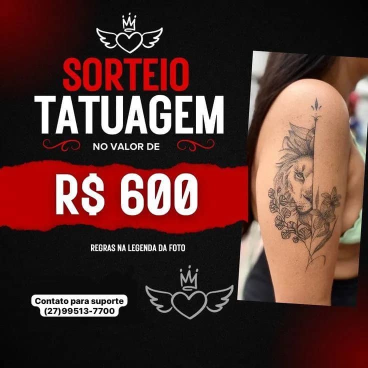 Imagem da campanha Uma tatoo ou 600 no pix