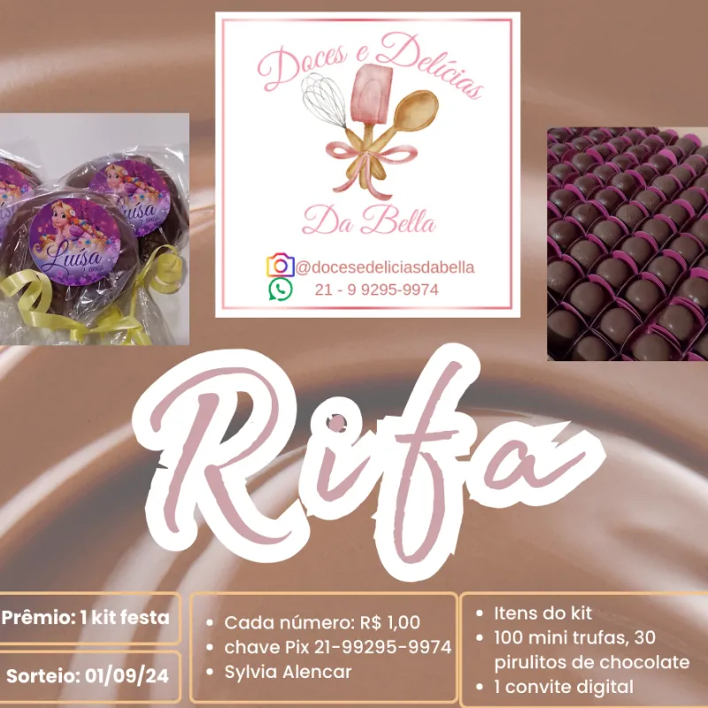 Imagem da campanha Rifa kit festa