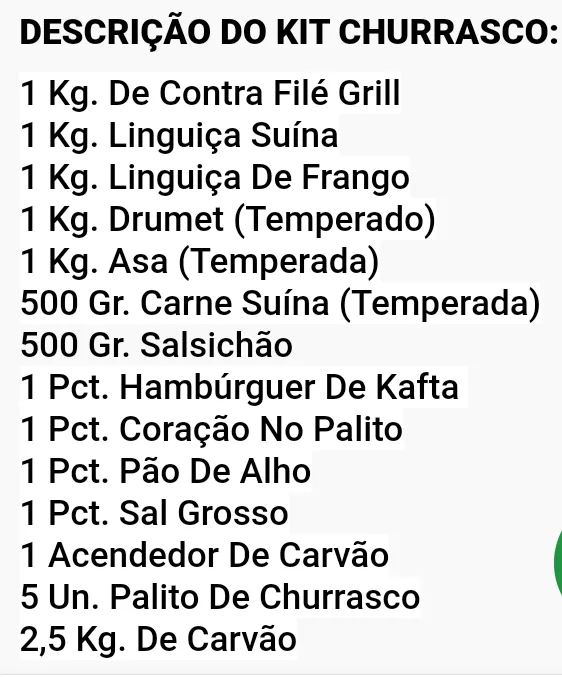 Imagem da campanha Kit churrasco