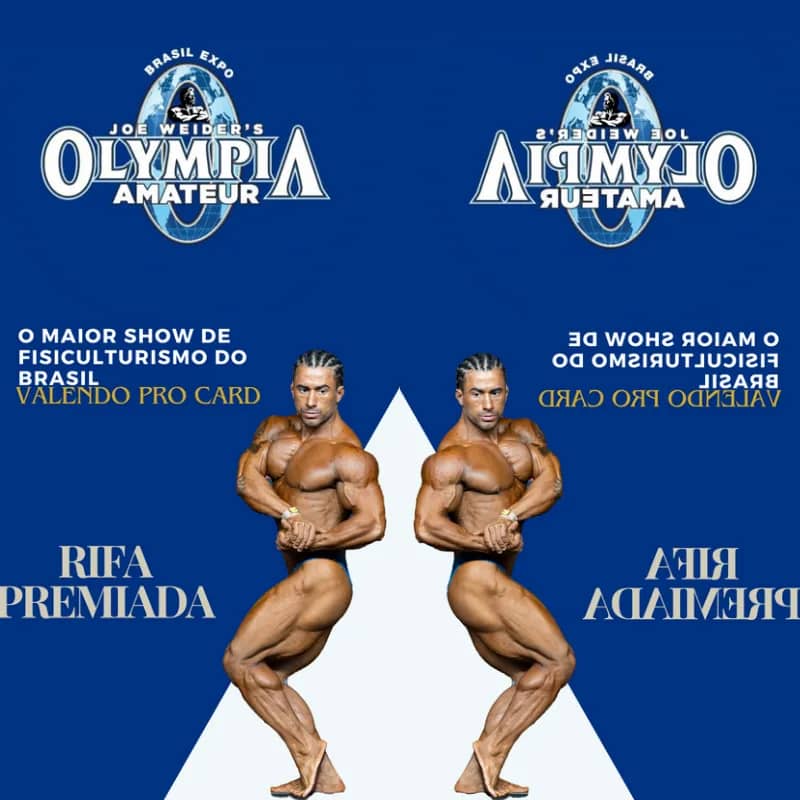 Imagem da campanha Rifa Mr Olympia Brasil