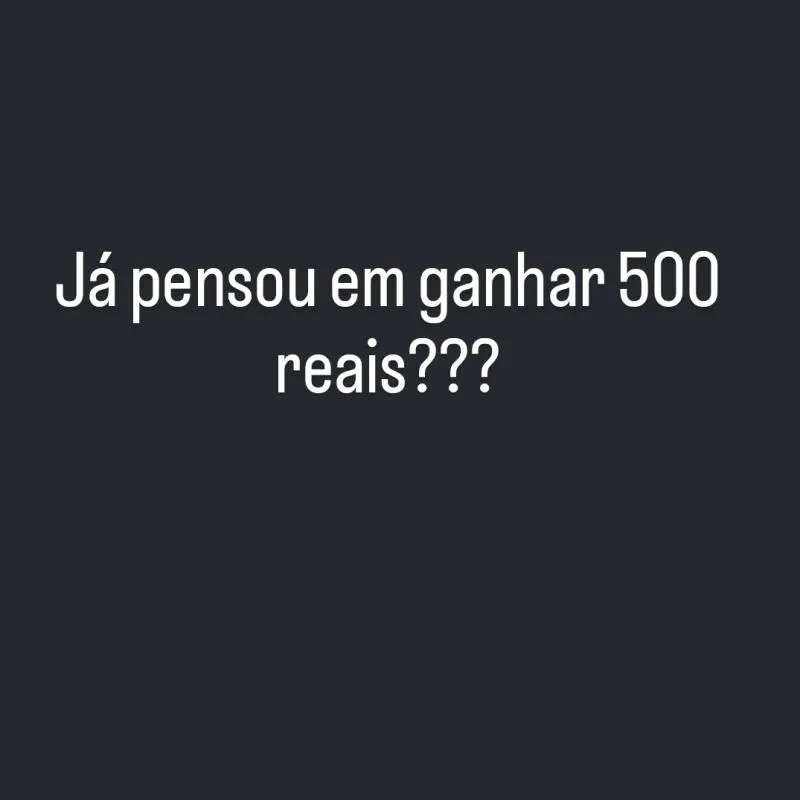 Imagem da campanha Sorteio de 500,00 reais