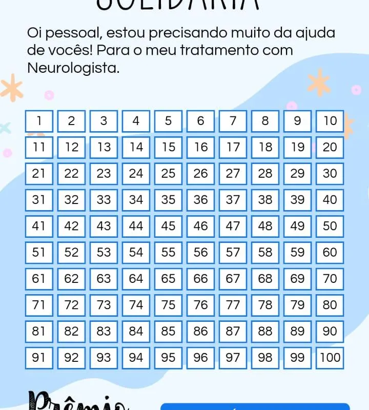 Imagem da campanha Rifa solidária