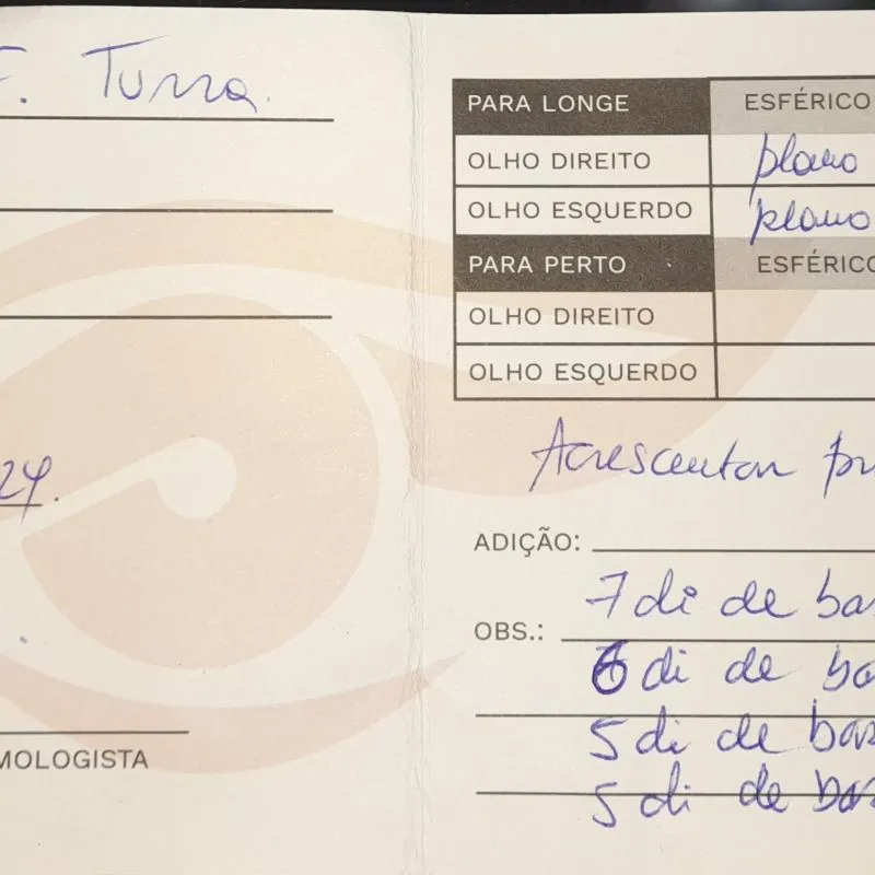 Imagem da campanha Óculos de prisma