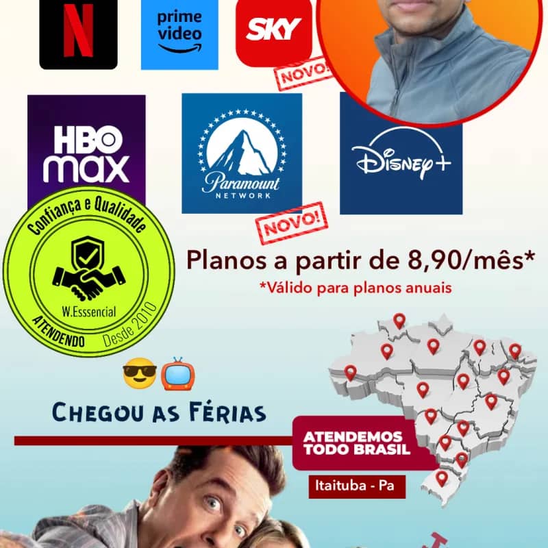 Imagem da campanha Assinatura streaming