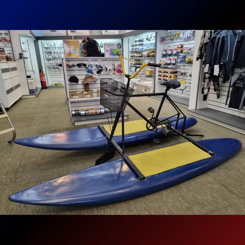 Imagem da campanha Bicicleta Aquática