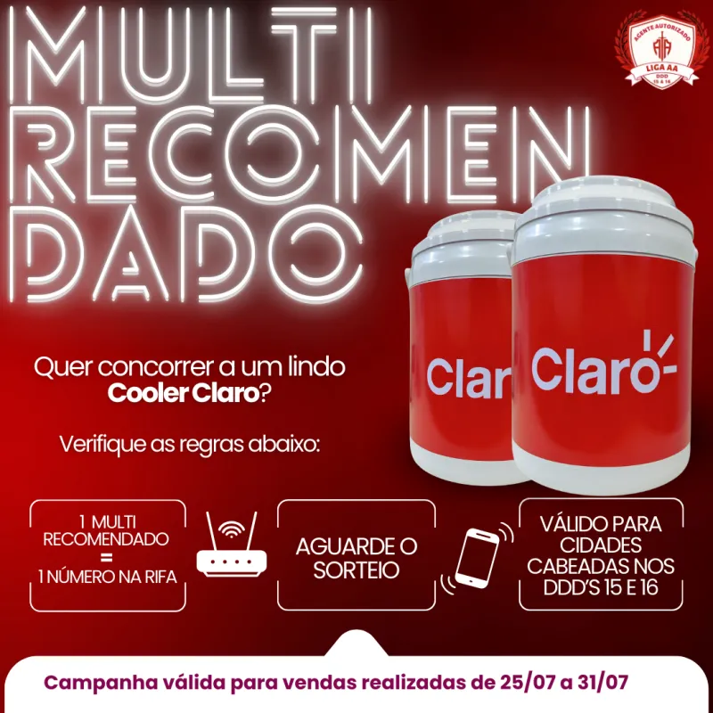 Imagem da campanha MULTI RECOMENDADO