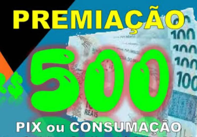Imagem da campanha Sorteio 500 no pix