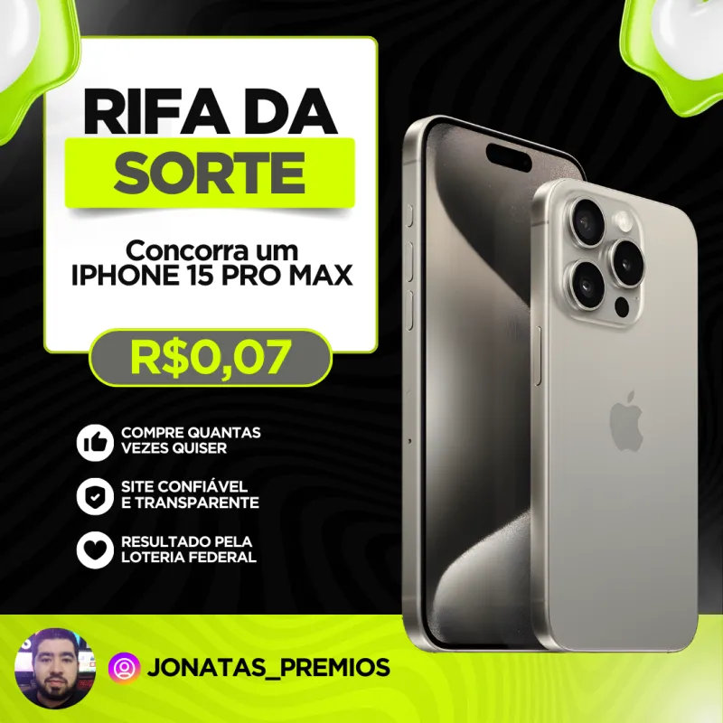 Imagem da campanha iPhone 15 Pro Max 256