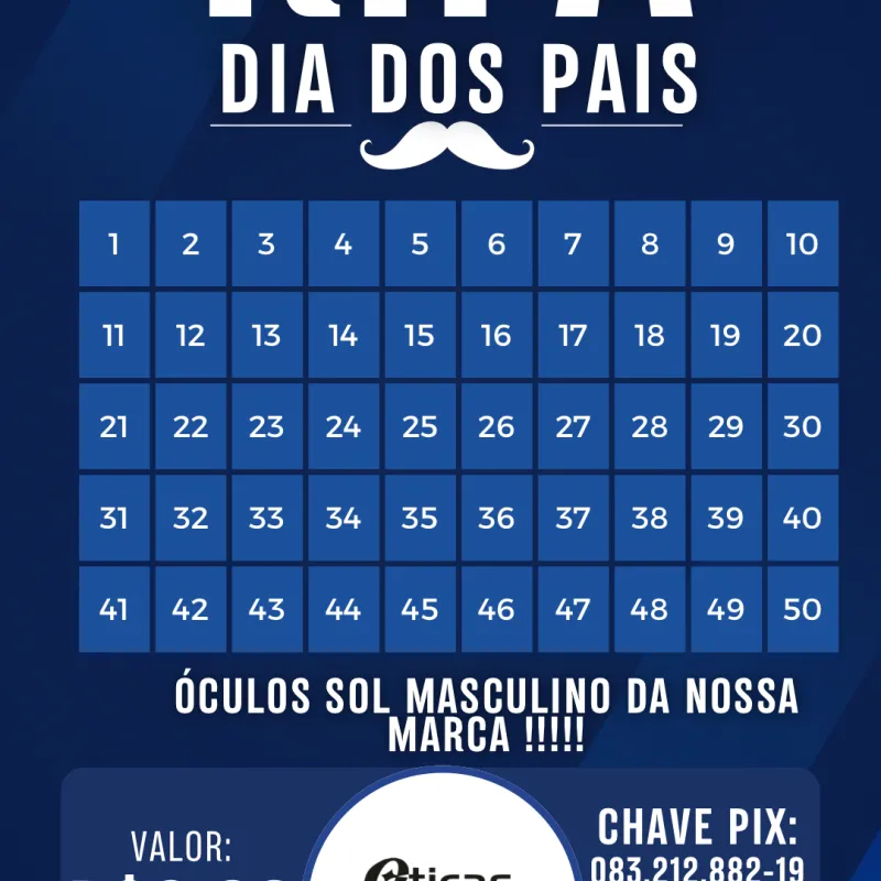 Imagem da campanha Rifa do dia dos Pais