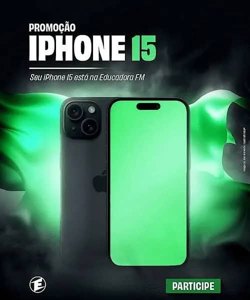 Imagem da campanha iPhone 15 da Adria Lopes