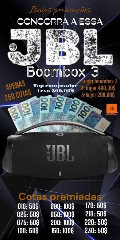 Imagem da campanha Ação Boombox 3 + 1700 em Pix